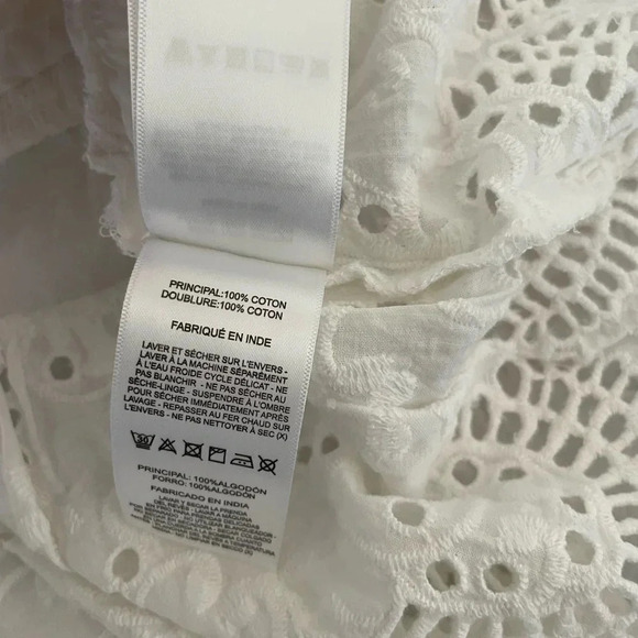 Anthropologie Significant Other eyelit ruffle mini skirt - Picture 7 of 8